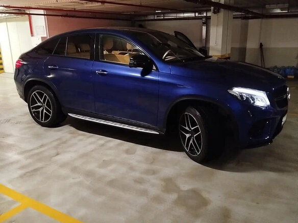 2017 Mercedes-Benz GLE Coupe 400 I (C292), синий, 5200000 рублей - вид 2