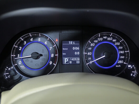 2014 Infiniti QX70, синий, 1980000 рублей - вид 10