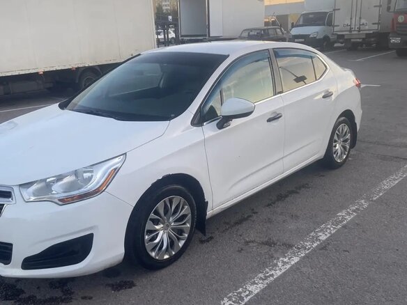 2014 Citroen C4 II, белый - вид 4