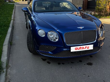 2016 Bentley Continental GT II Рестайлинг, синий, 8000000 рублей, вид 3