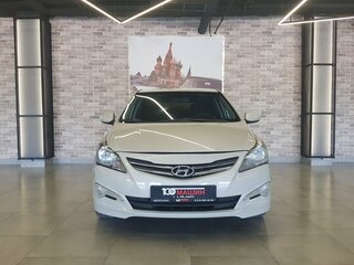 2014 Hyundai Solaris I Рестайлинг, бежевый, 986000 рублей, вид 2