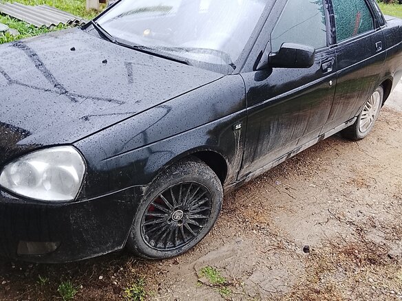 2007 Lada (ВАЗ) Priora I, чёрный, 200000 рублей