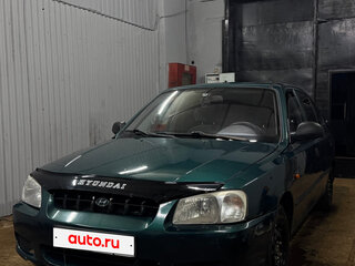 2001 Hyundai Accent ТагАЗ II, зелёный, 270000 рублей, вид 1