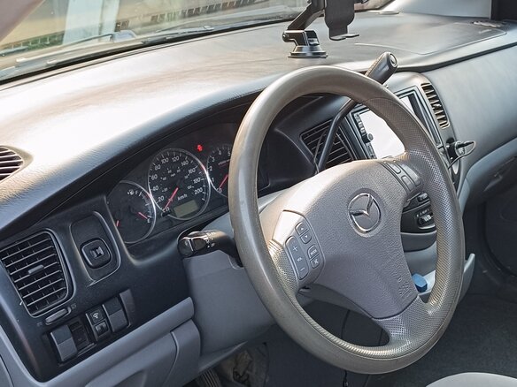 2004 Mazda MPV II (LW) Рестайлинг, серый, 360000 рублей - вид 6