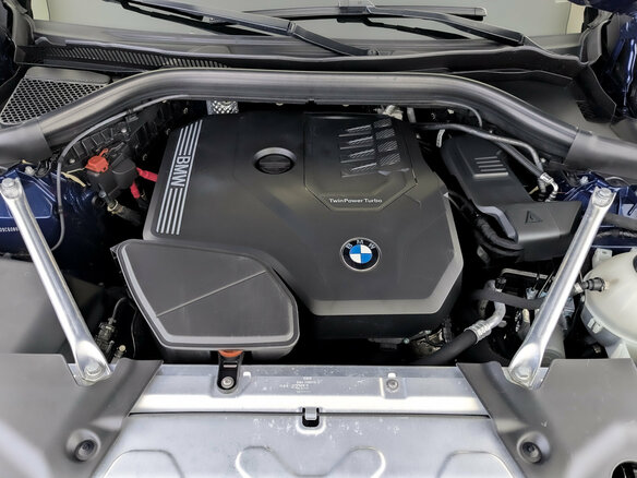 2020 BMW X3 20i xDrive III (G01), синий, 3850000 рублей - вид 8