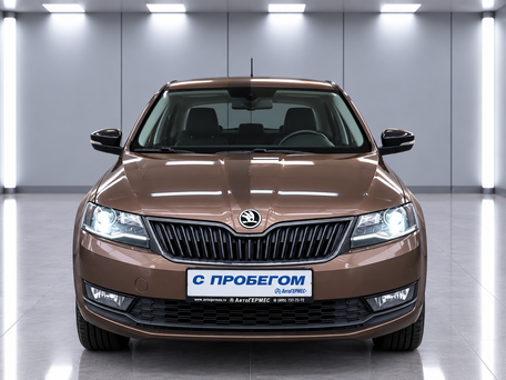 2017 Skoda Rapid I Рестайлинг, коричневый, 1350000 рублей, вид 2
