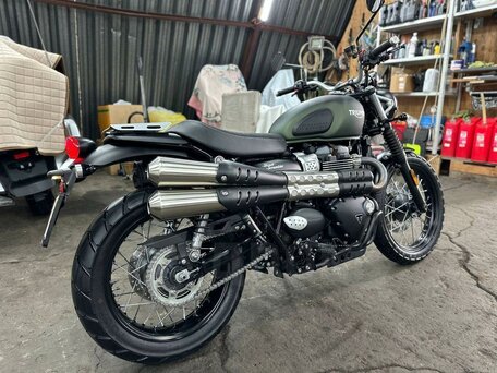 2017 Triumph Scrambler, зелёный, 1050000 рублей, вид 5