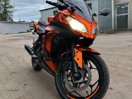 2013 Kawasaki Ninja 300, оранжевый, 450000 рублей, вид 3
