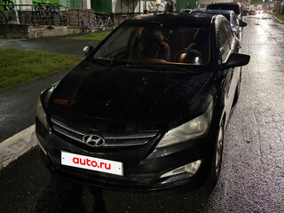 2015 Hyundai Solaris I Рестайлинг, чёрный, 570000 рублей, вид 2