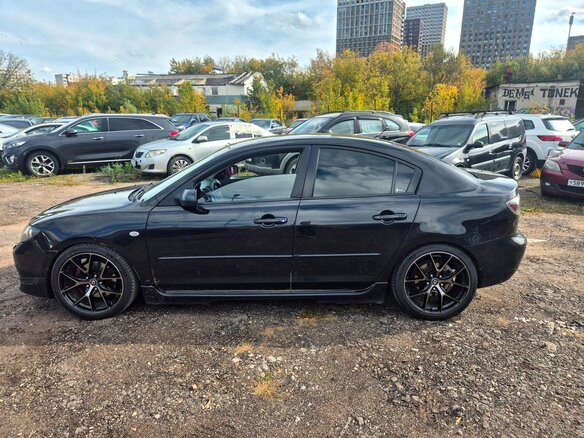 2008 Mazda 3 I (BK) Рестайлинг, чёрный, 255000 рублей - вид 1