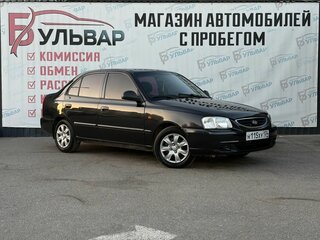 2008 Hyundai Accent ТагАЗ II, чёрный, 379000 рублей, вид 1