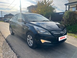 2014 Hyundai Solaris I Рестайлинг, чёрный, 810000 рублей, вид 3