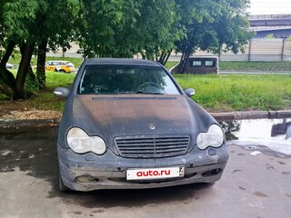 2000 Mercedes-Benz C-Класс 200 II (W203), чёрный, 400000 рублей, вид 2