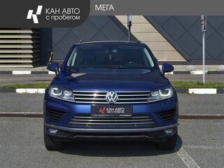 2014 Volkswagen Touareg II Рестайлинг, синий, 2280000 рублей, вид 3