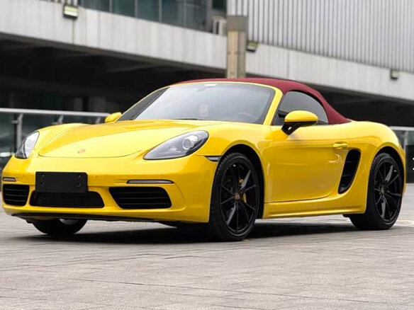 2022 Porsche Boxster IV 718 (982), жёлтый