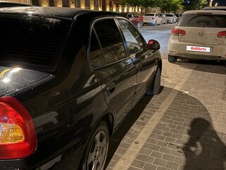 2008 Hyundai Accent ТагАЗ II, чёрный, 330000 рублей, вид 4