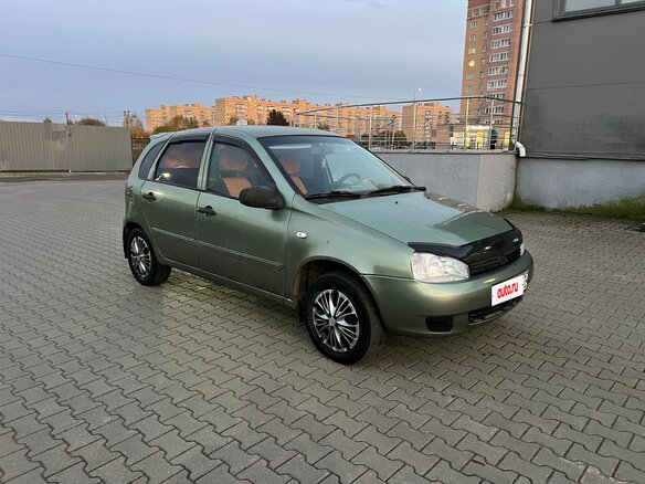 2008 Lada (ВАЗ) Kalina I, зелёный, 157000 рублей - вид 6