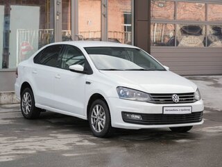 2016 Volkswagen Polo V Рестайлинг, белый, 1170000 рублей, вид 3