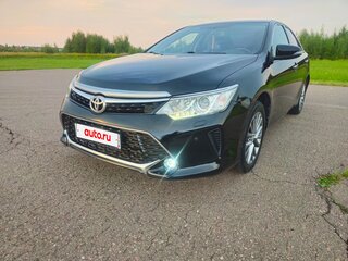 2016 Toyota Camry VII (XV50) Рестайлинг, чёрный, 1799999 рублей, вид 3