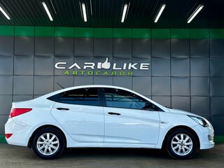 2016 Hyundai Solaris I Рестайлинг, белый, 599000 рублей, вид 4