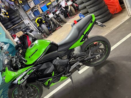 2012 Kawasaki ER-4F (Ninja 400R), зелёный, 410000 рублей, вид 4