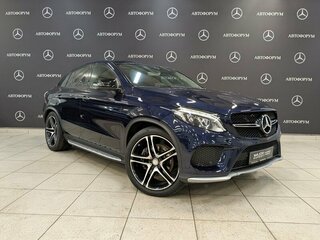 2015 Mercedes-Benz GLE 450 AMG I (W166), синий, 3385000 рублей, вид 3