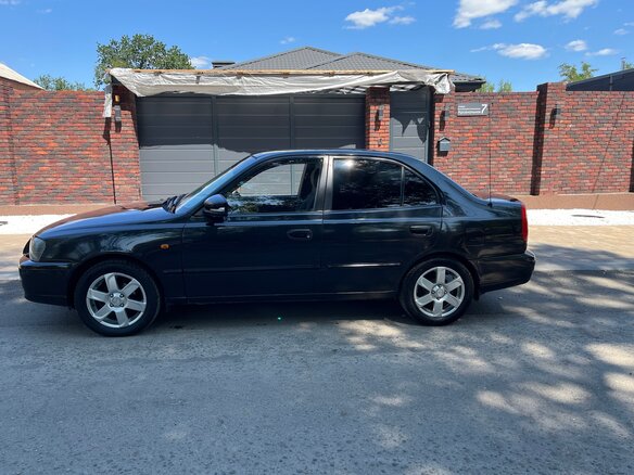 2008 Hyundai Accent ТагАЗ II, чёрный, 460000 рублей - вид 5