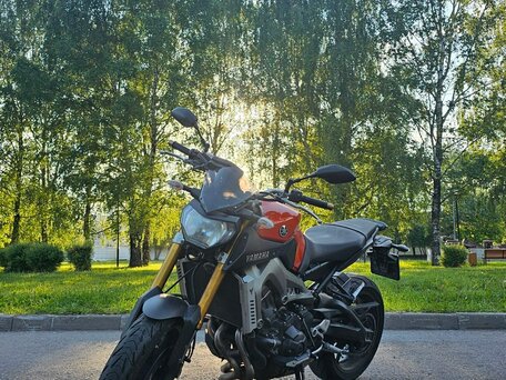 2014 Yamaha MT-09 (FZ-09), оранжевый, 640000 рублей, вид 3