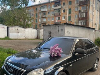 2015 Lada (ВАЗ) Priora I Рестайлинг, чёрный, 495000 рублей, вид 2