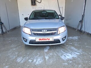 2012 Lada (ВАЗ) Granta I, серебристый, 385000 рублей, вид 3