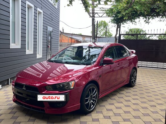 2007 Mitsubishi Lancer X, красный, 1280000 рублей
