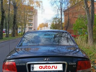 2005 Hyundai Sonata ТагАЗ IV (EF) Рестайлинг, чёрный, 225000 рублей, вид 4