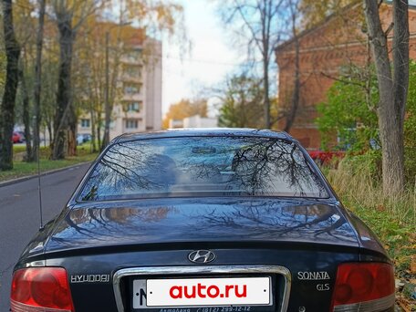 2005 Hyundai Sonata ТагАЗ IV (EF) Рестайлинг, чёрный, 225000 рублей, вид 4