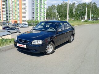 2008 Hyundai Accent ТагАЗ II, синий, 370000 рублей, вид 2