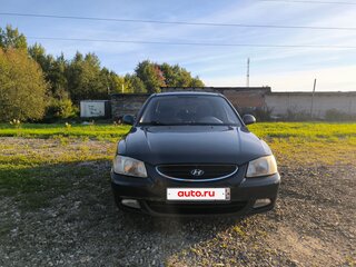 2008 Hyundai Accent ТагАЗ II, чёрный, 450000 рублей, вид 2