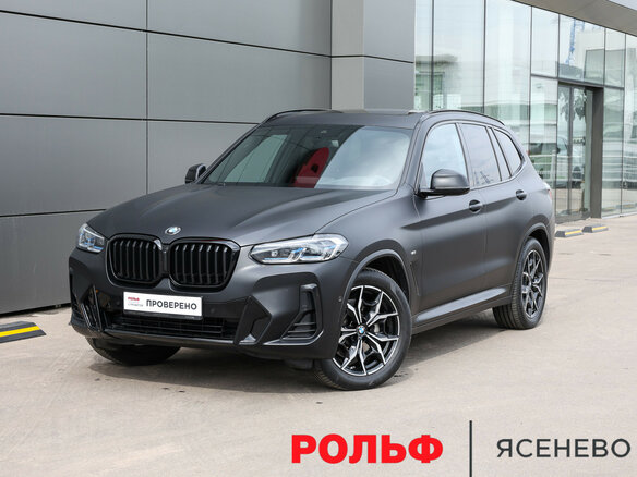2021 BMW X3 30i xDrive III (G01) Рестайлинг, чёрный