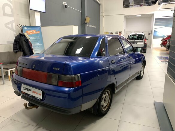 2002 Lada (ВАЗ) 2110, синий, 70000 рублей - вид 3