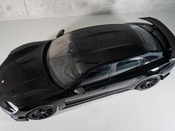 2026 Porsche Taycan Turbo GT I Рестайлинг, чёрный - вид 9