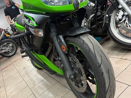 2012 Kawasaki ER-4F (Ninja 400R), зелёный, 410000 рублей, вид 3