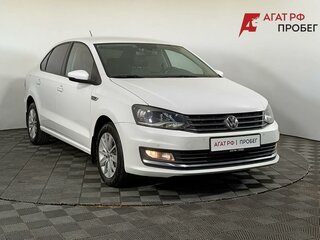 2017 Volkswagen Polo V Рестайлинг, белый, 1285000 рублей, вид 3