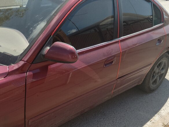 2001 Hyundai Elantra III (XD), пурпурный, 210000 рублей - вид 4