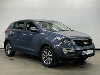 2015 Kia Sportage III Рестайлинг, синий, 1360000 рублей, вид 3