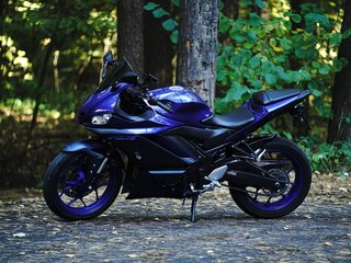 2023 Yamaha YZF-R3, синий, 568000 рублей, вид 1