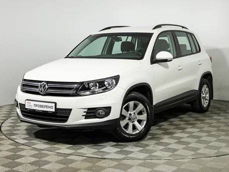 2013 Volkswagen Tiguan I Рестайлинг, белый, 849585 рублей, вид 1