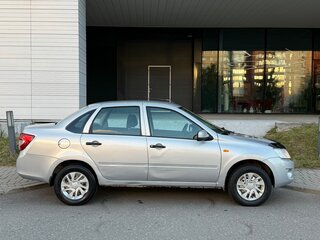 2013 Lada (ВАЗ) Granta I, серебристый, 199000 рублей, вид 4