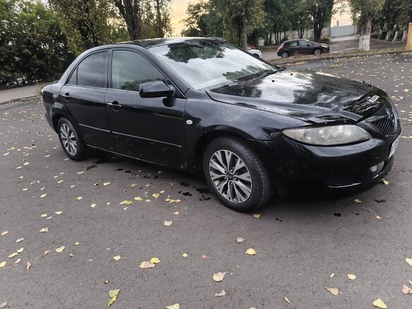 2004 Mazda 6 I (GG), чёрный, 180000 рублей - вид 1