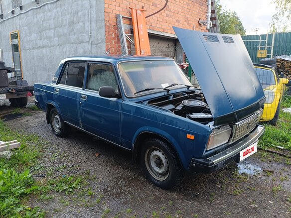 2003 Lada (ВАЗ) 2107, синий, 80000 рублей - вид 4
