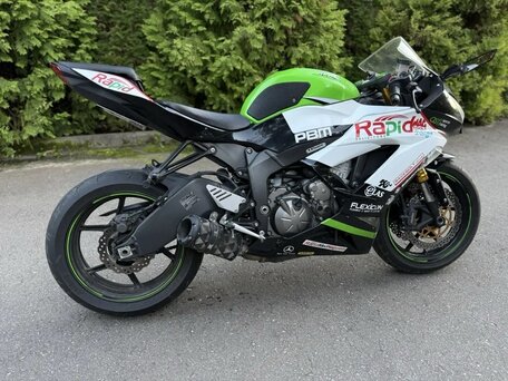2015 Kawasaki ZX-6 Ninja, зелёный, 780000 рублей, вид 4