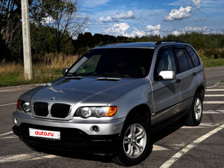 2001 BMW X5 3.0i I (E53), серебристый, 850000 рублей, вид 2