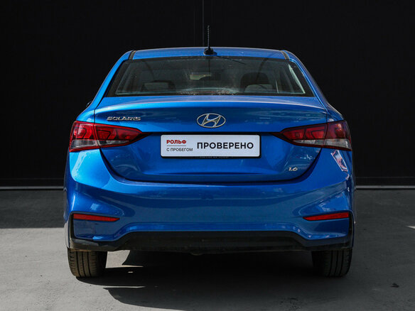 2017 Hyundai Solaris II, синий - вид 4